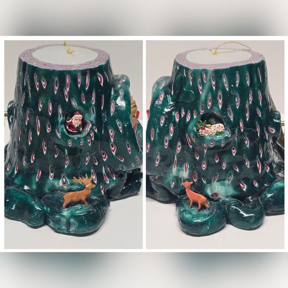 Vintage Hand Carved Wax Music Candle Playing 12 Days Of Christmas Rocking Horse - Picture 2 of 8